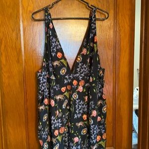 Floral silky jumpsuit